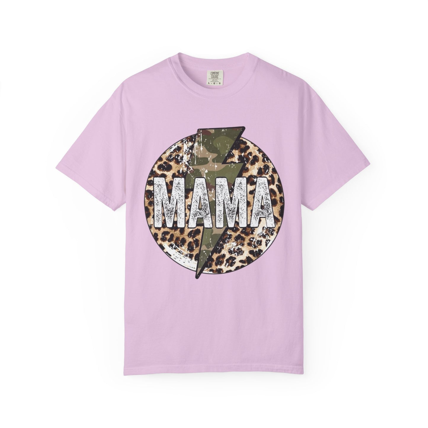 Leopard & Camo Lightning MAMA T-shirt | Mama Graphic Tee