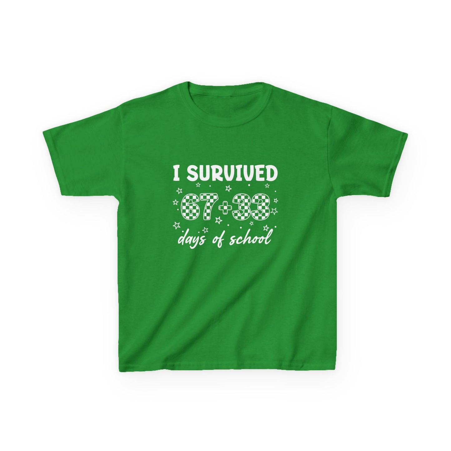 I Survived 100 Days of School T-Shirt | Kids 100th Day School Shirt