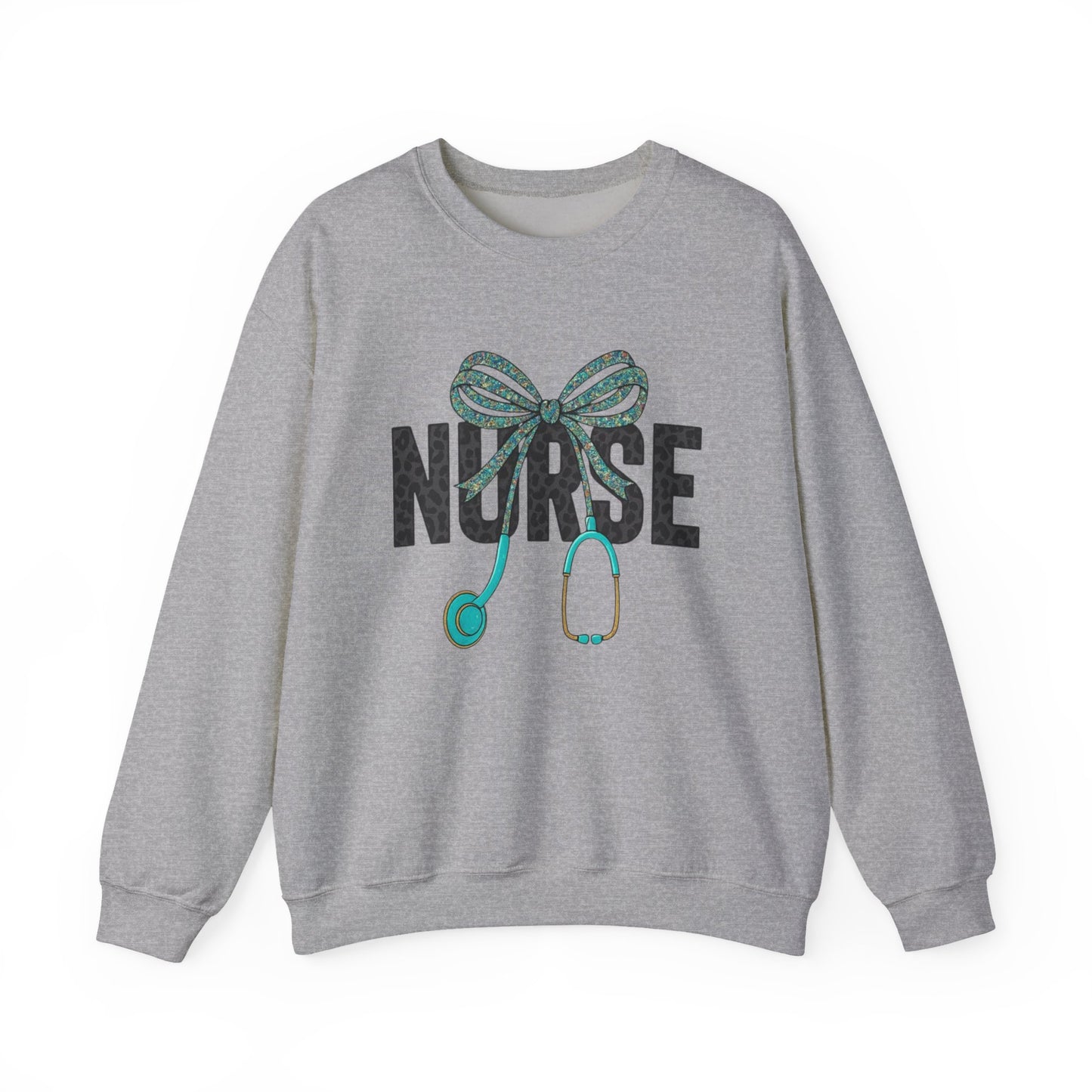 Nurse Stethoscope Bow Crewneck Sweatshirt – Cute Nurse Gift