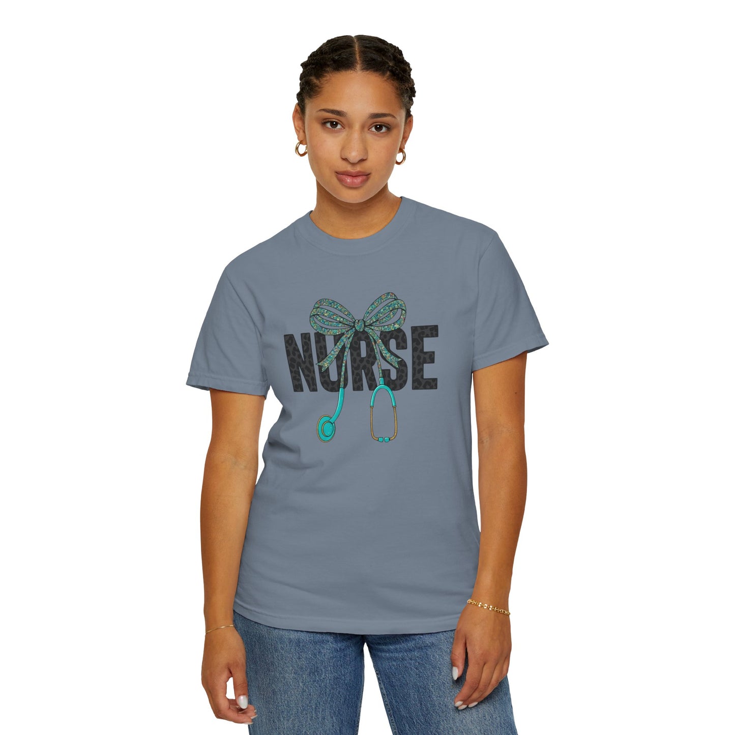 Nurse Stethoscope Bow T-Shirt