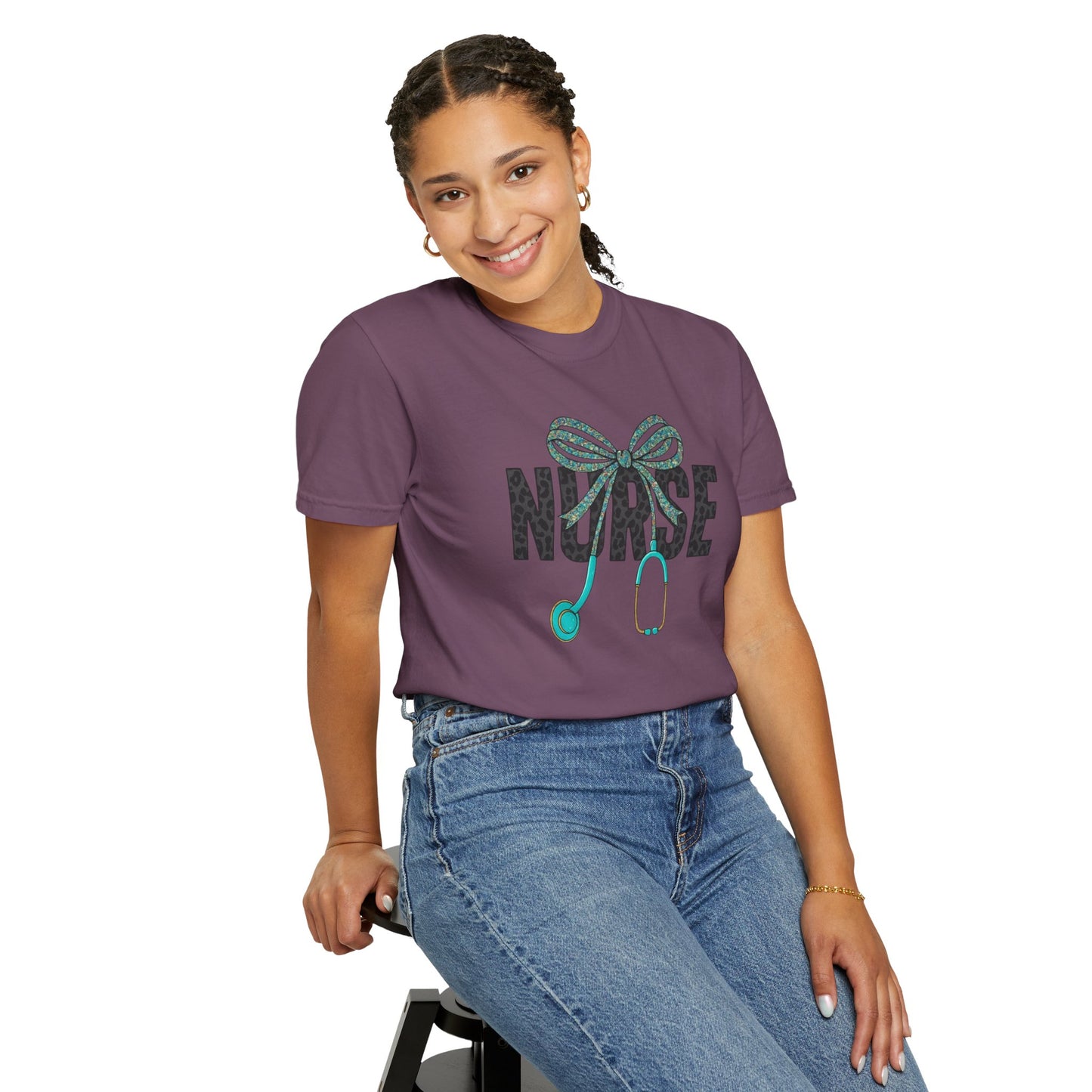 Nurse Stethoscope Bow T-Shirt