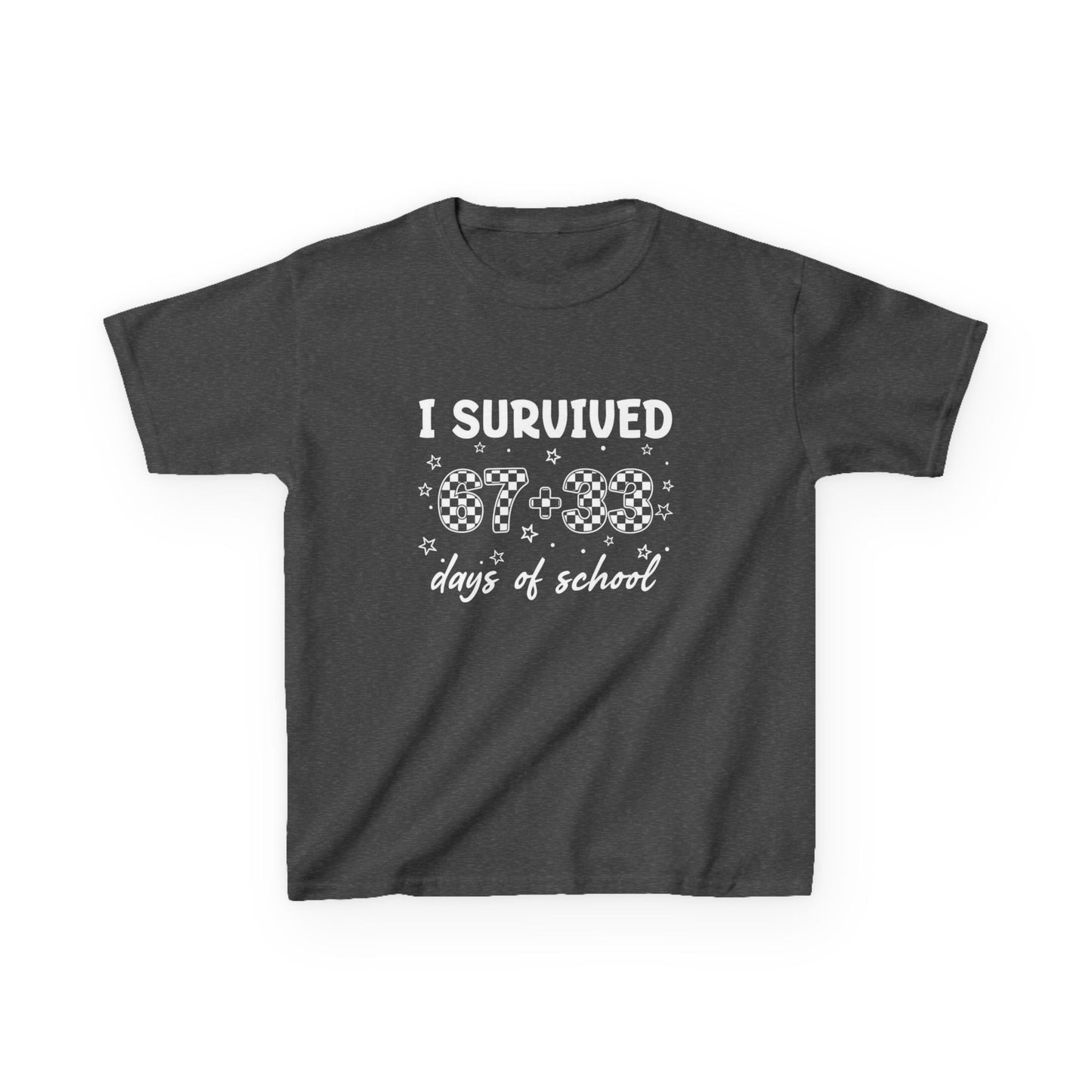 I Survived 100 Days of School T-Shirt | Kids 100th Day School Shirt