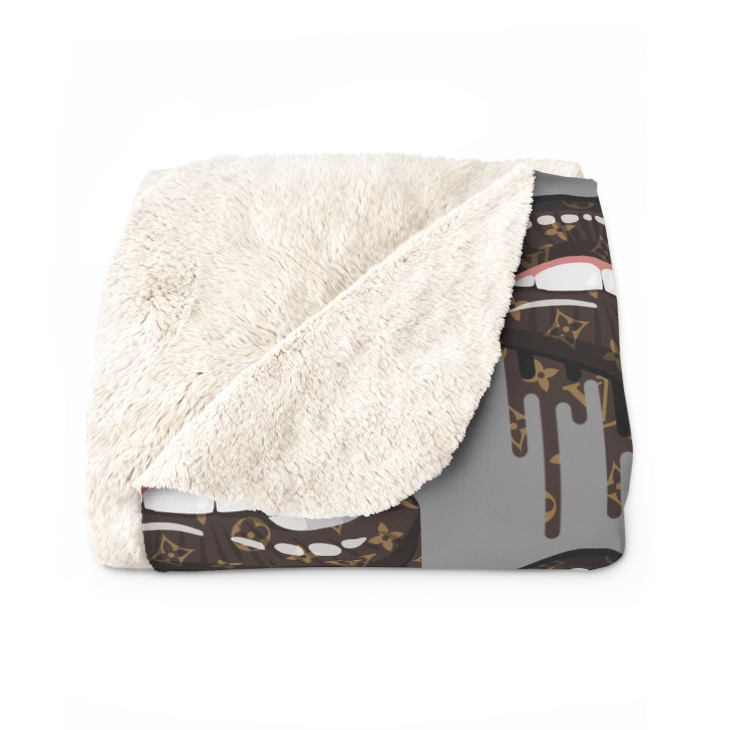 Cozy Plush Sherpa Fleece Blanket | Velvety Printed Front, Fluffy Backing