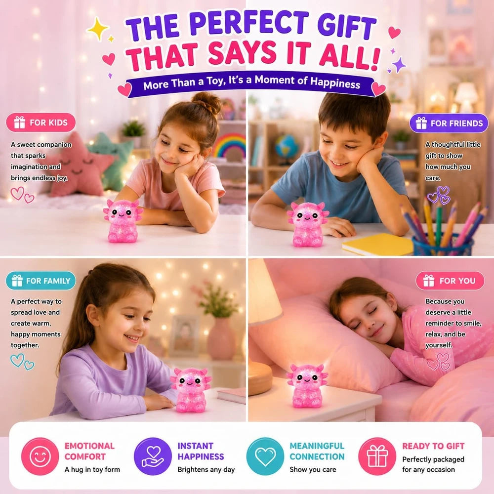 Tibberly Axolotl Squishy Stress Toy