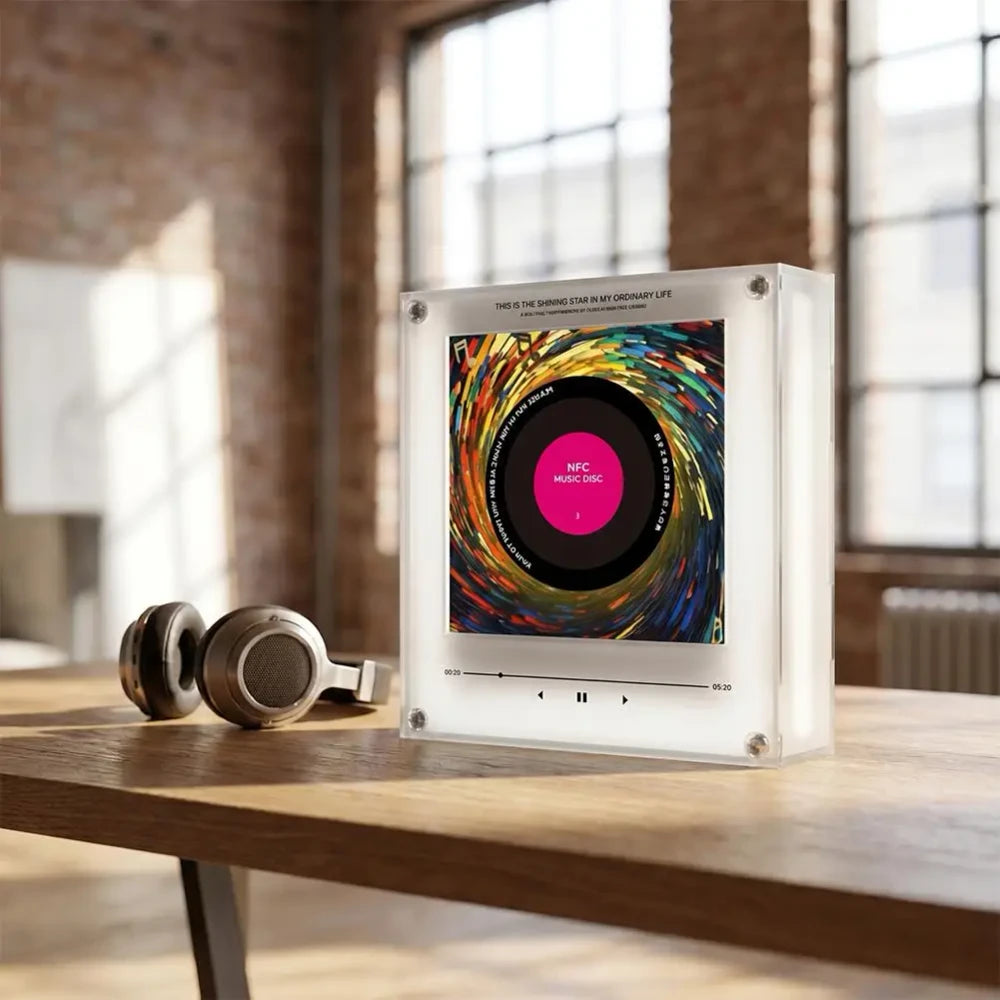 Acrylic NFC Music Player Refrigerator Sticker