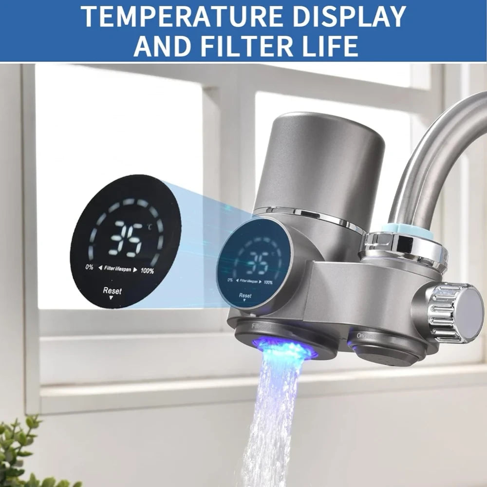 Faucet Water Filter with LED Display