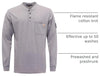 BOCOMAL Flame Resistant Henley Shirt