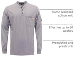 BOCOMAL Flame Resistant Henley Shirt