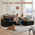 Korser Modular Corduroy Sectional Sofa