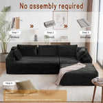 Korser Modular Corduroy Sectional Sofa