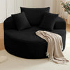 Oversized Corduroy Round Lounge Chair