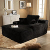 Ovios Faux Fur Chaise Lounge Chair
