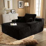 Ovios Faux Fur Chaise Lounge Chair