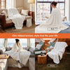 Bedsure White Fleece Throw Blanket