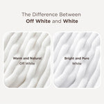 Bedsure White Fleece Throw Blanket