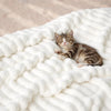 Bedsure White Fleece Throw Blanket