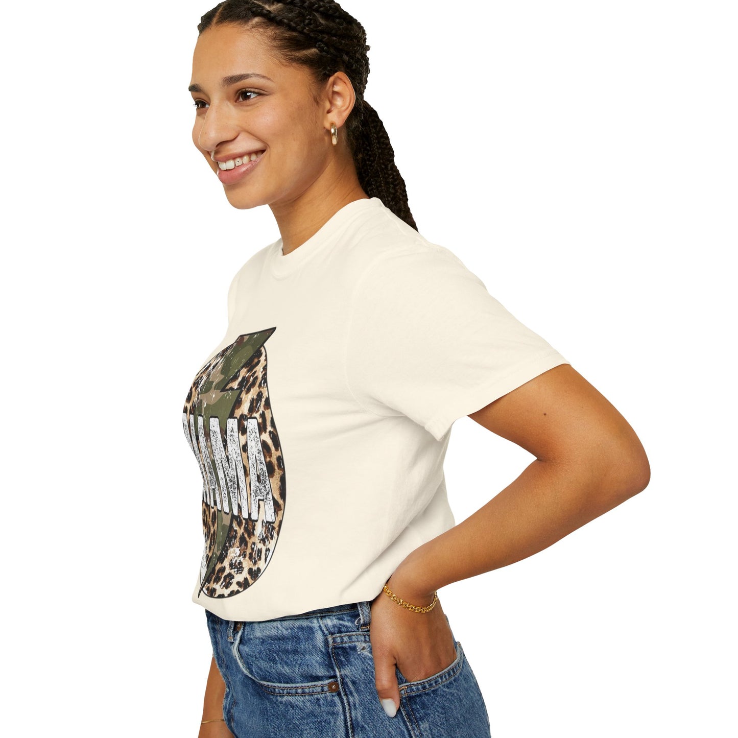 Leopard & Camo Lightning MAMA T-shirt | Mama Graphic Tee