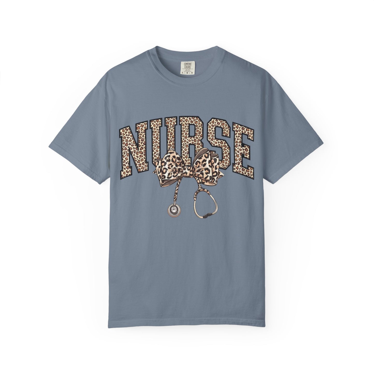 Nurse Leopard Stethoscope T-Shirt