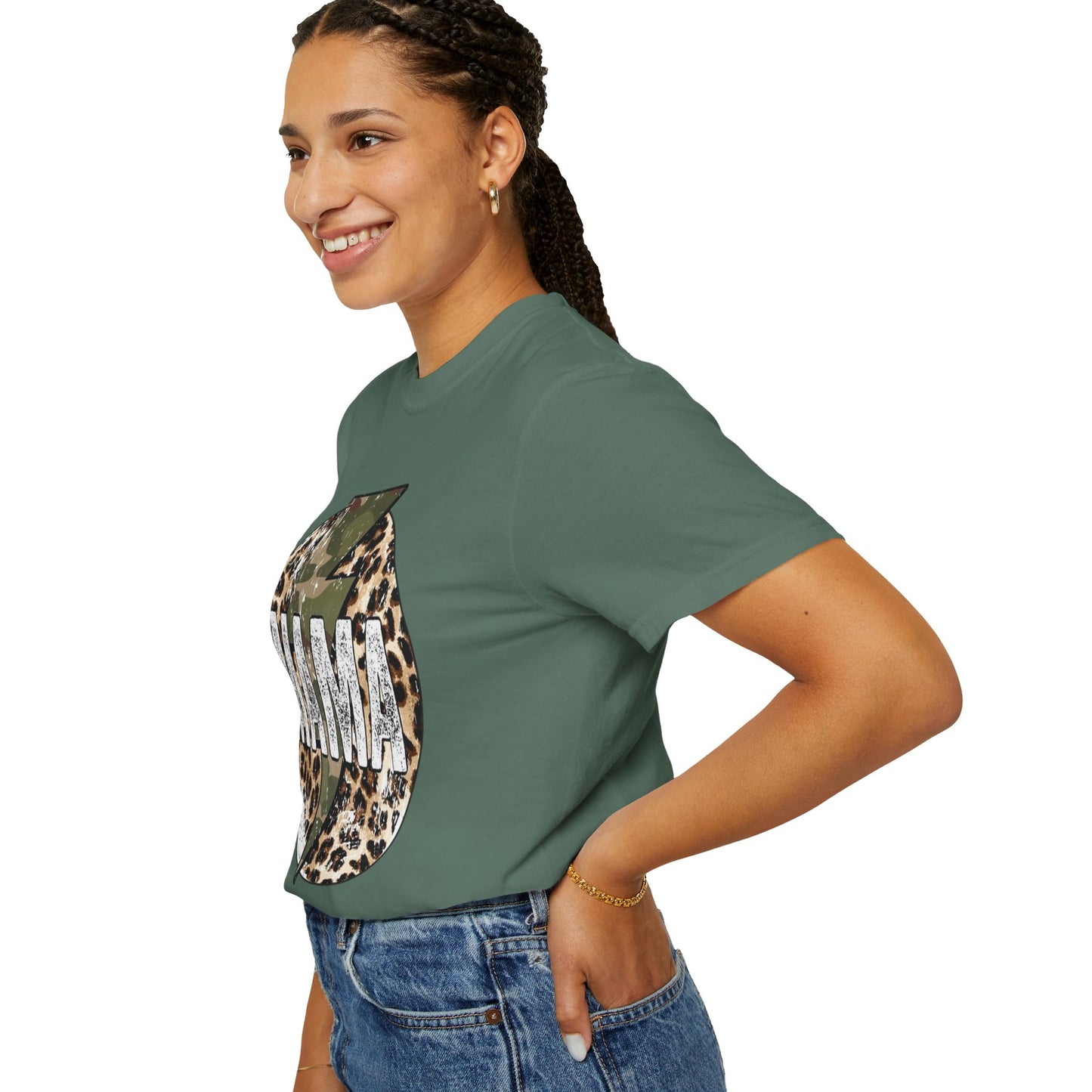 Leopard & Camo Lightning MAMA T-shirt | Mama Graphic Tee