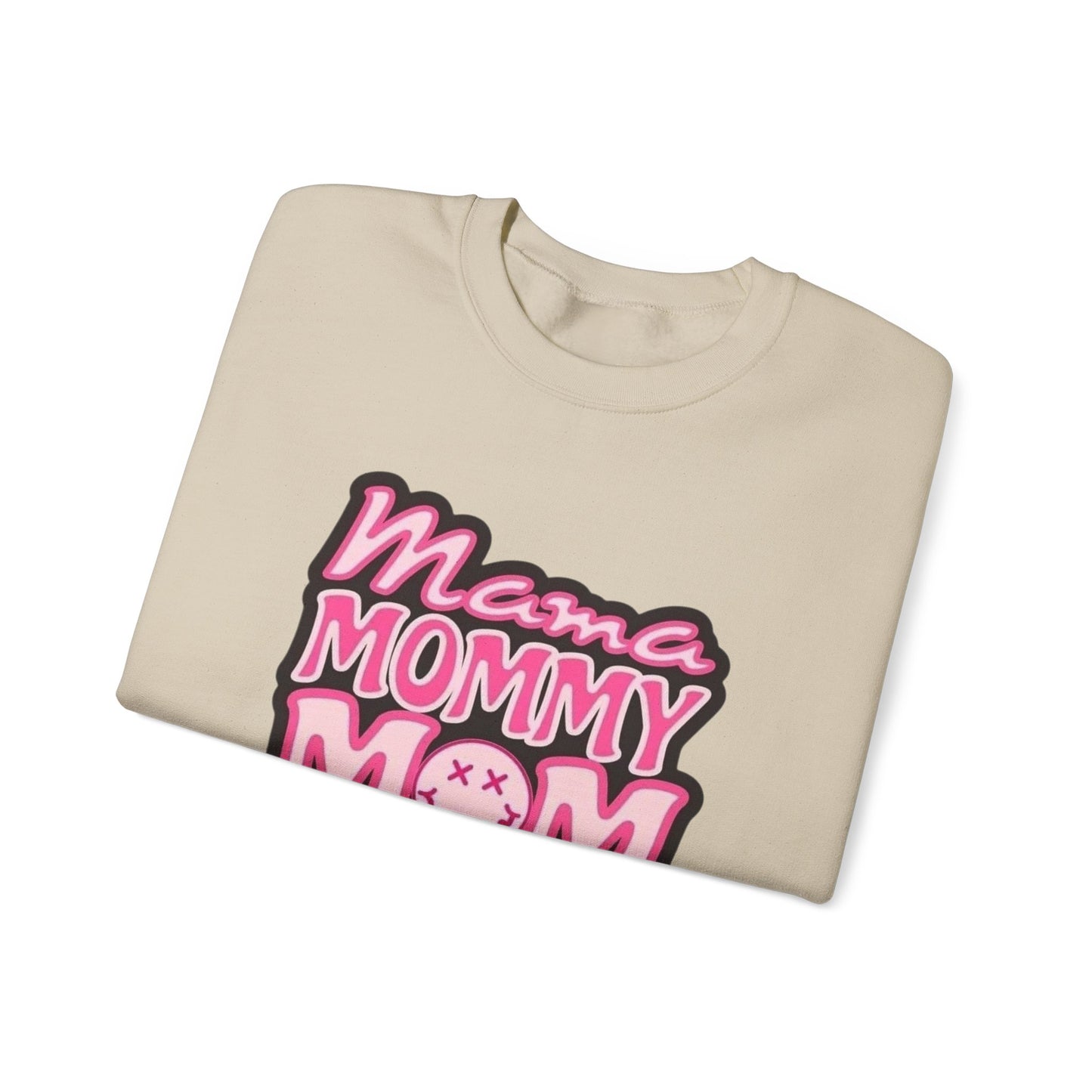 Mama Mommy Mom Bruh sweatshirt | Pink leopard text crewneck