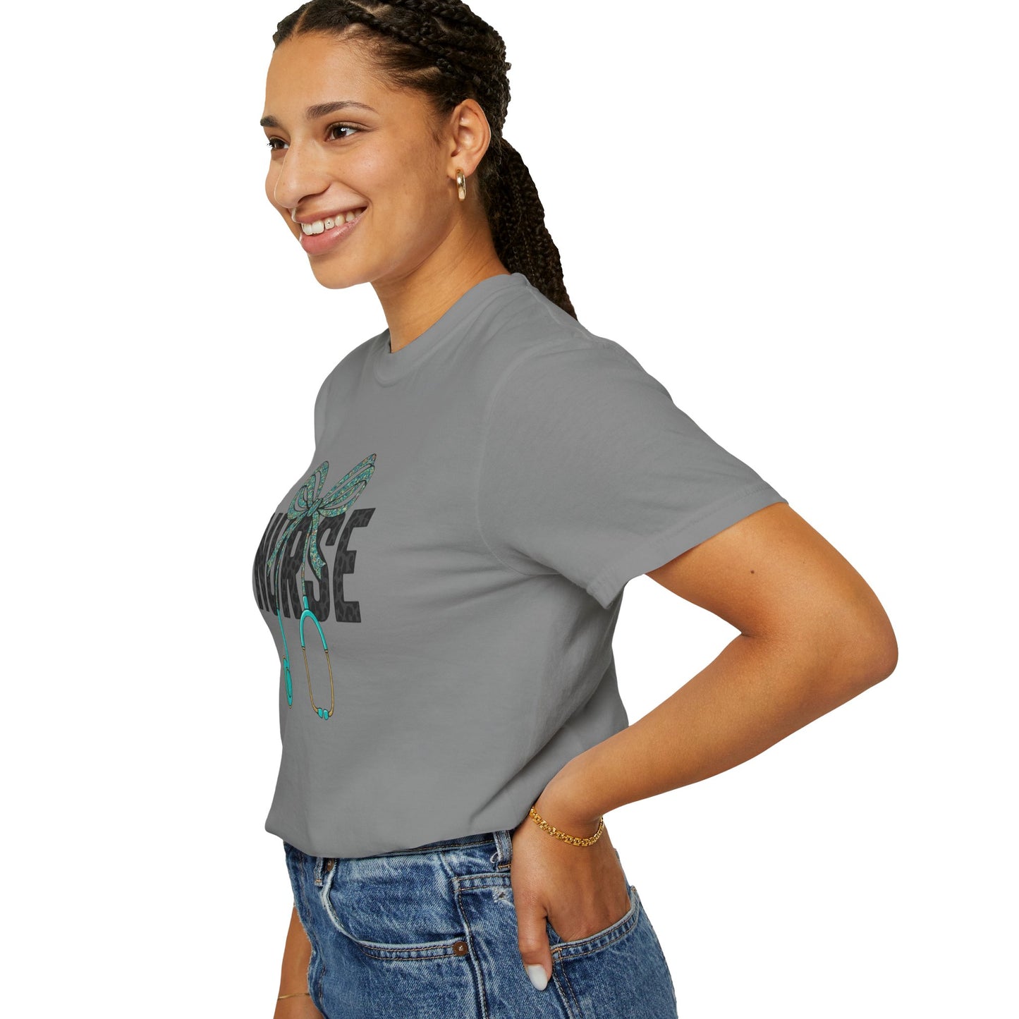 Nurse Stethoscope Bow T-Shirt