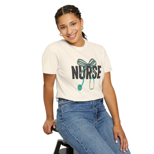 Nurse Stethoscope Bow T-Shirt