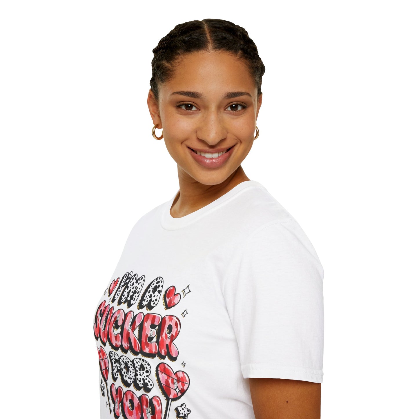 I’m a Sucker For You T-Shirt – Valentine Heart Lollipop Romantic Tee