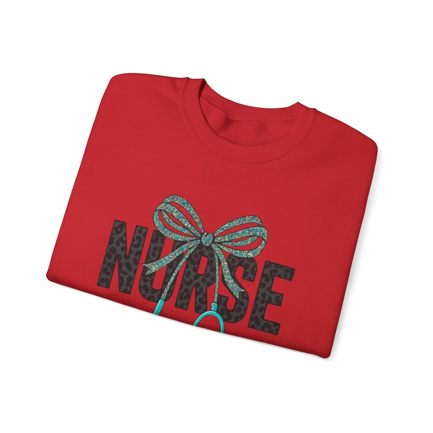 Nurse Stethoscope Bow Crewneck Sweatshirt – Cute Nurse Gift