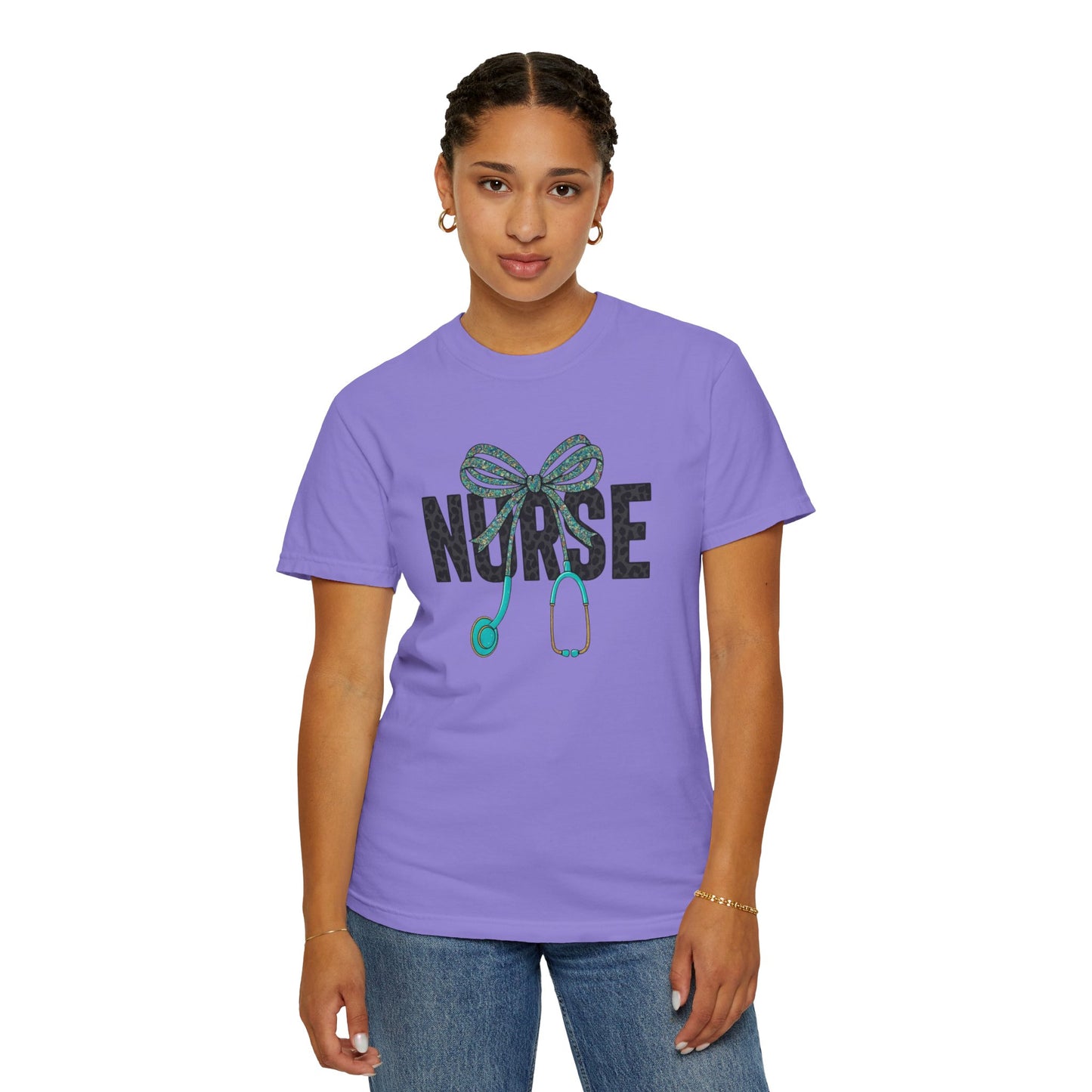 Nurse Stethoscope Bow T-Shirt