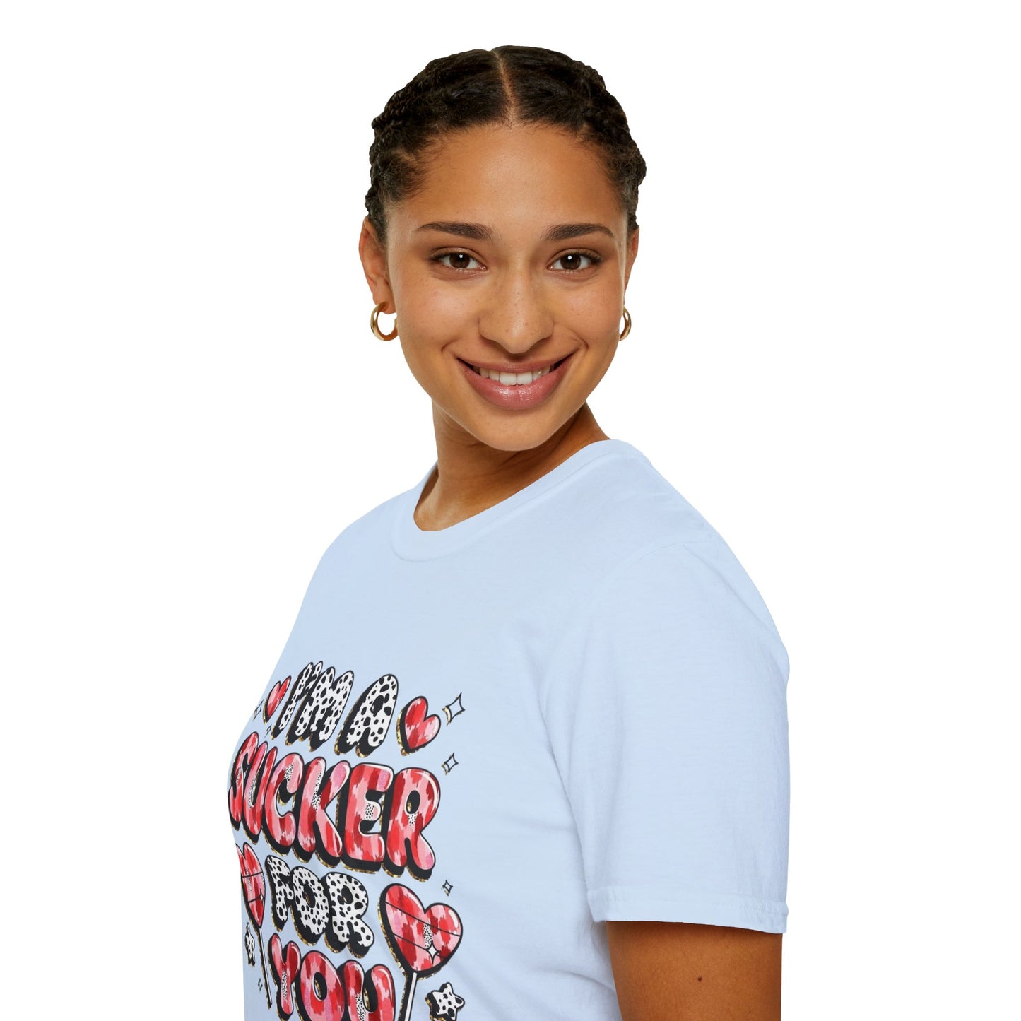 I’m a Sucker For You T-Shirt – Valentine Heart Lollipop Romantic Tee