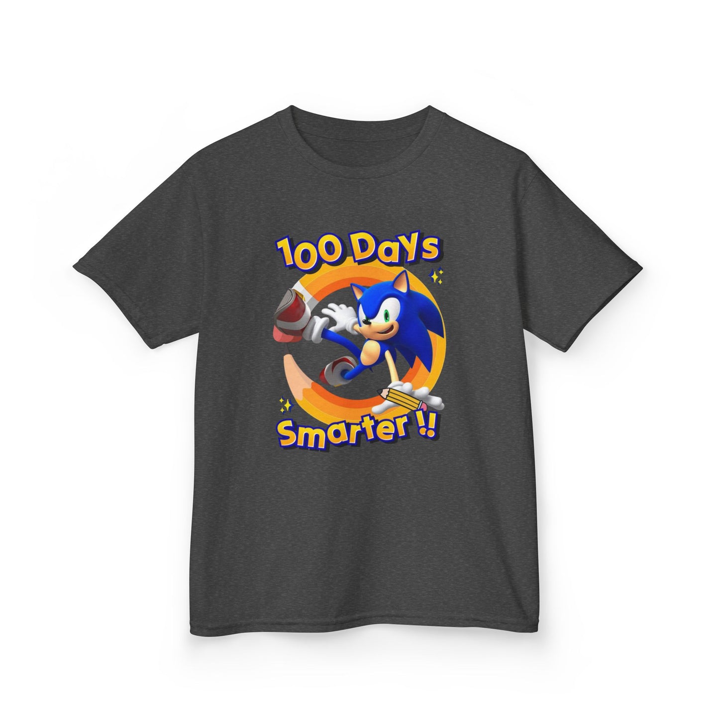100 Days Smarter Sonic the Hedgehog Kids Tee | School Celebration Shirt