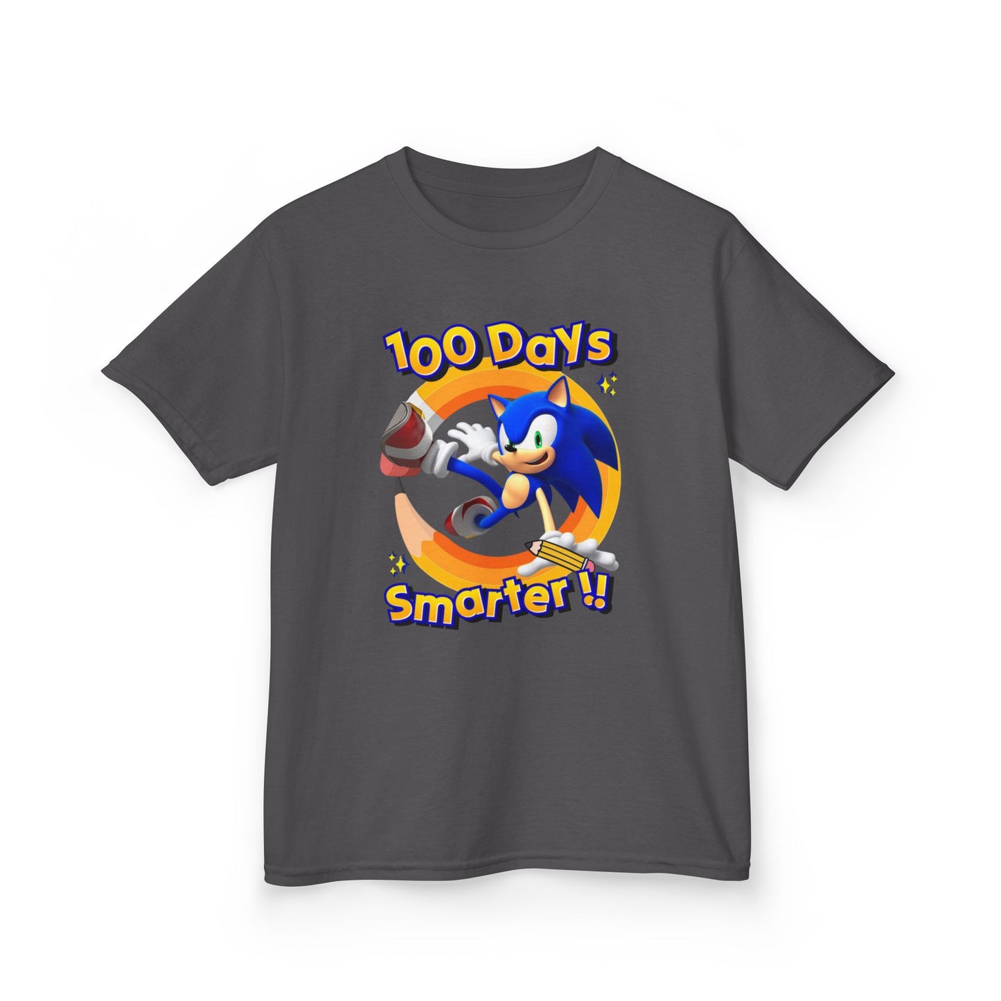 100 Days Smarter Sonic the Hedgehog Kids Tee | School Celebration Shirt