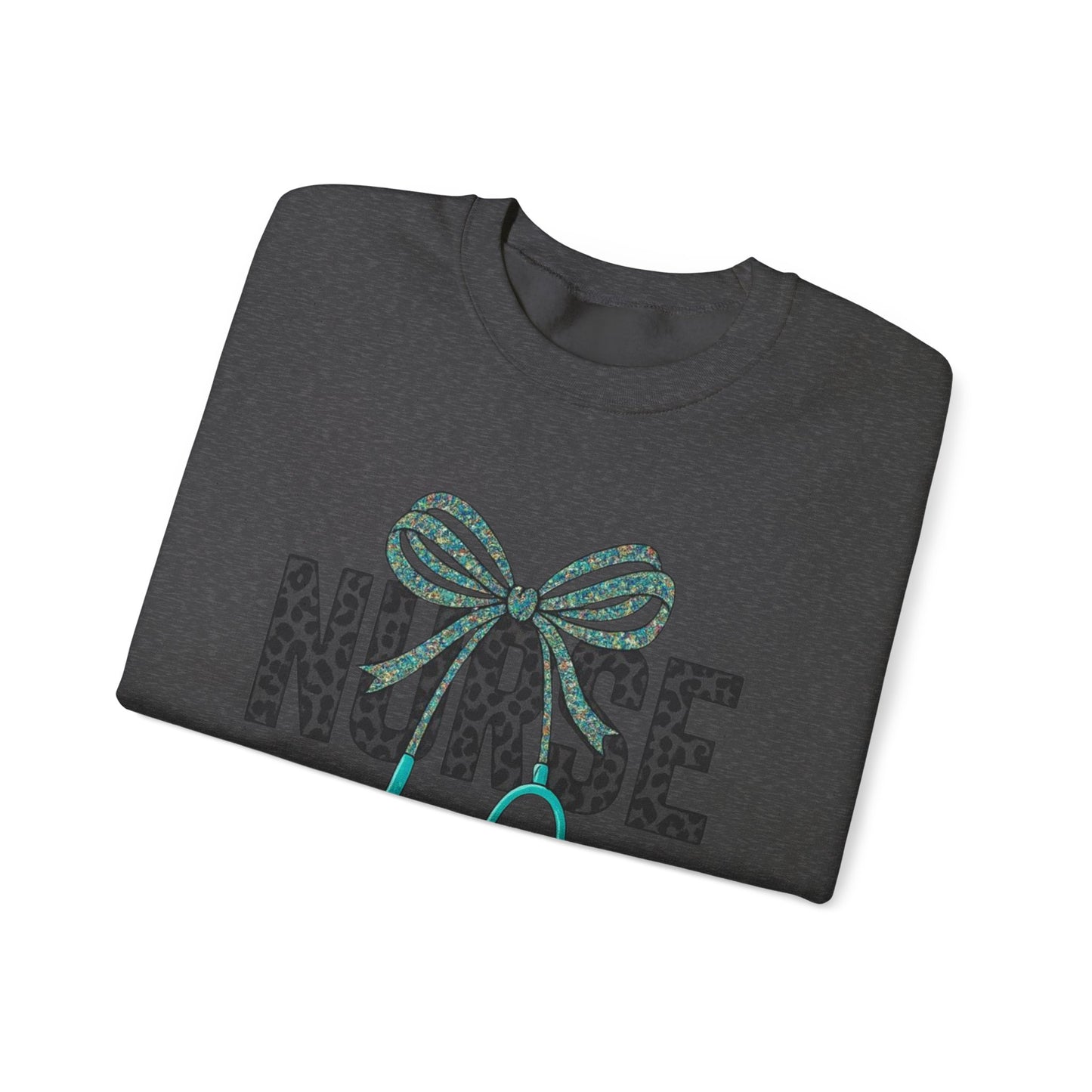 Nurse Stethoscope Bow Crewneck Sweatshirt – Cute Nurse Gift