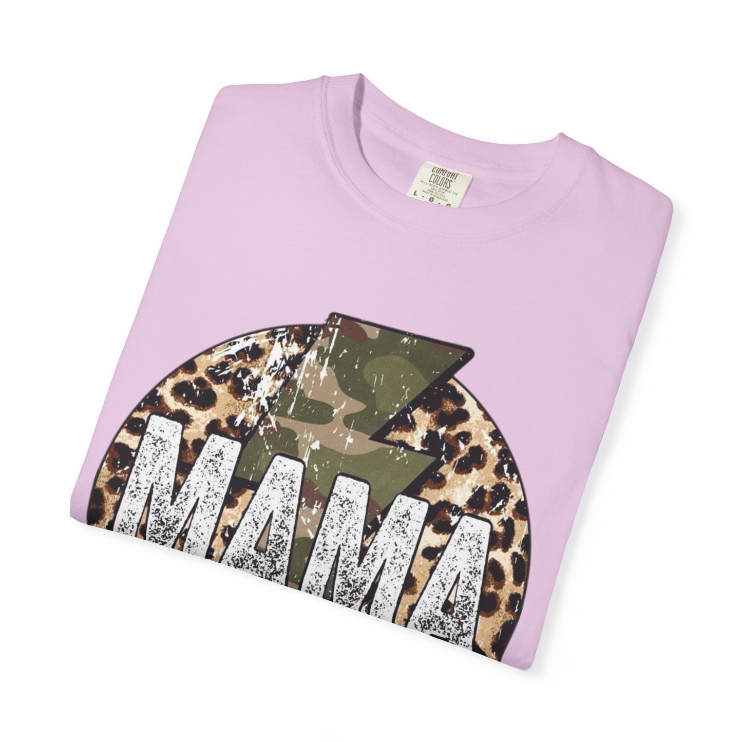 Leopard & Camo Lightning MAMA T-shirt | Mama Graphic Tee