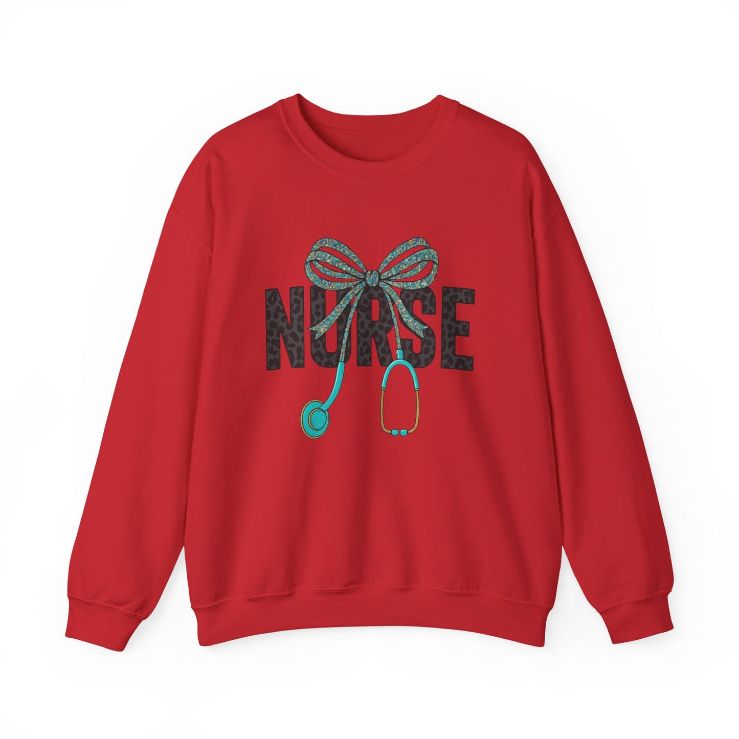Nurse Stethoscope Bow Crewneck Sweatshirt – Cute Nurse Gift