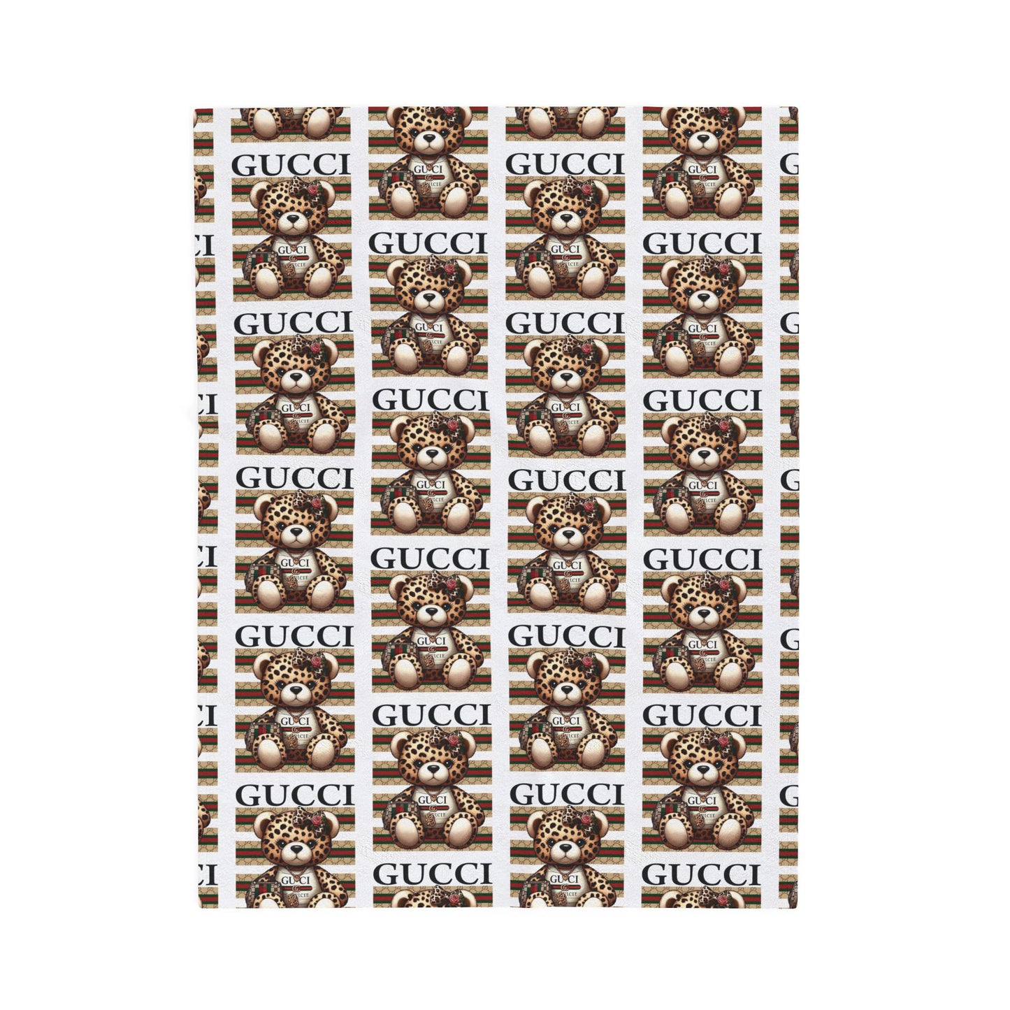 Bold Repeat Graphic Plush Velveteen Blanket | Cozy Statement Throw