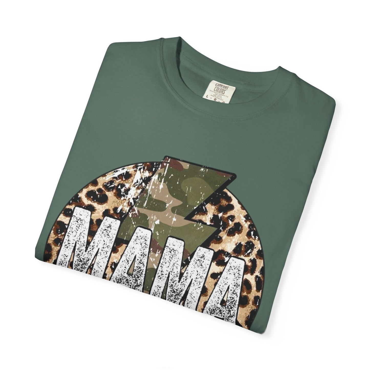 Leopard & Camo Lightning MAMA T-shirt | Mama Graphic Tee