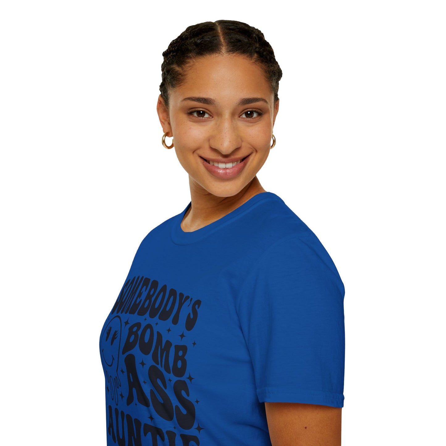 Bomb-Ass Auntie T‑Shirt — Somebody’s Bomb Ass Auntie Graphic Tee