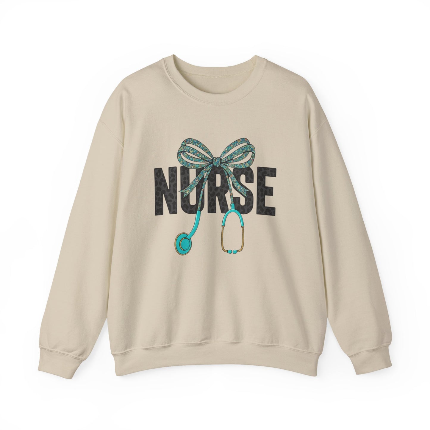 Nurse Stethoscope Bow Crewneck Sweatshirt – Cute Nurse Gift