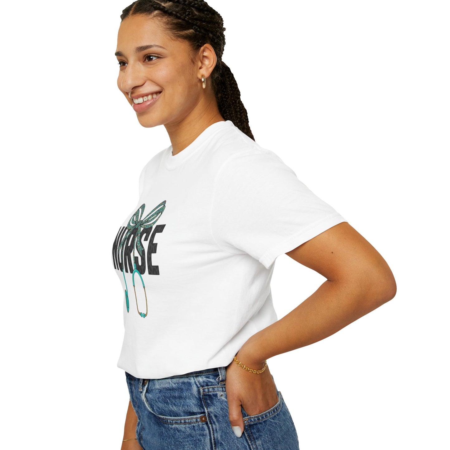Nurse Stethoscope Bow T-Shirt