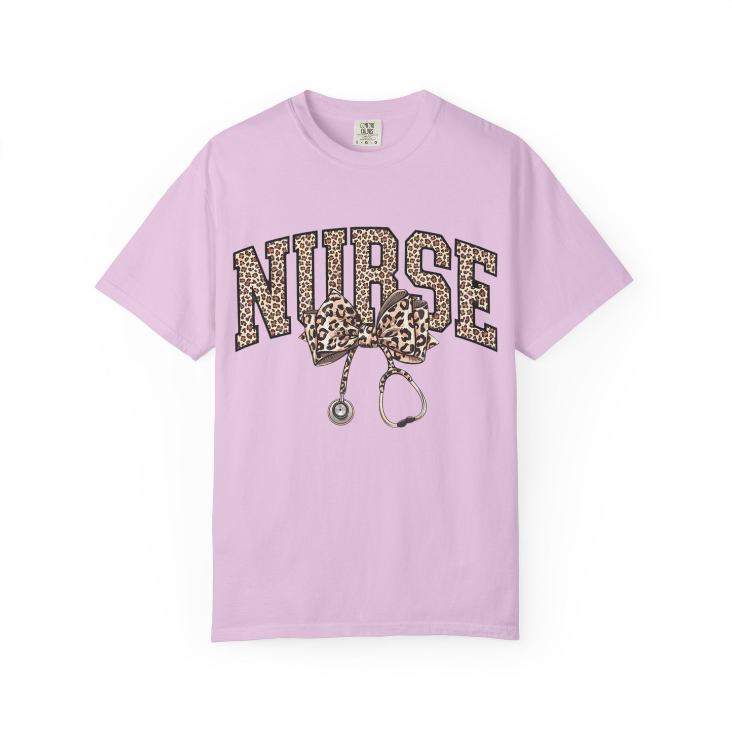 Nurse Leopard Stethoscope T-Shirt