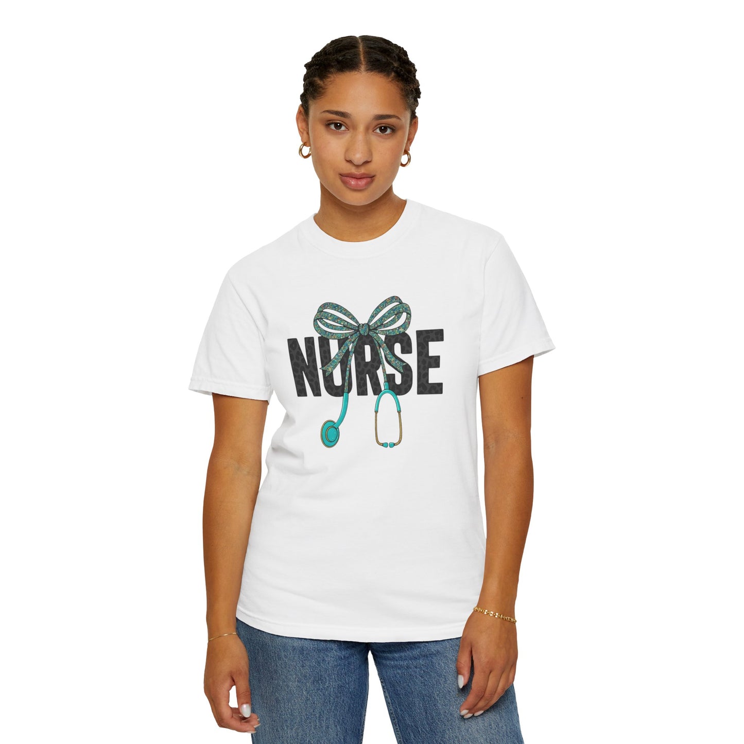 Nurse Stethoscope Bow T-Shirt