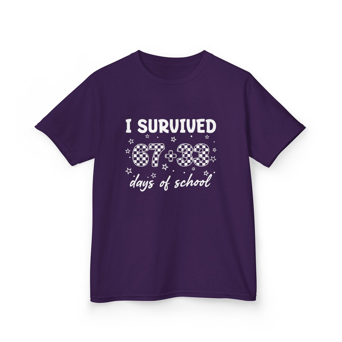 I Survived 100 Days of School T-Shirt | Kids 100th Day School Shirt