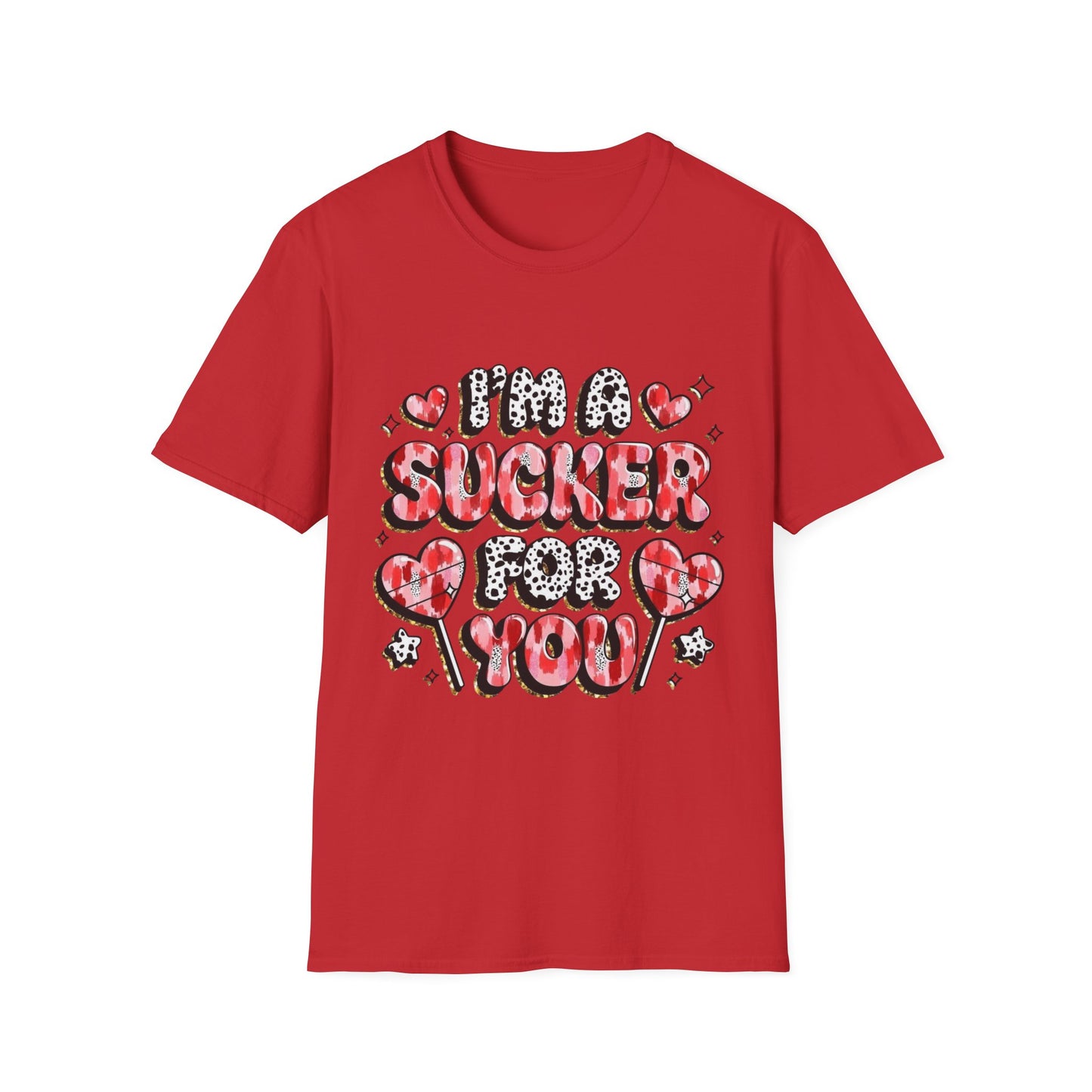 I’m a Sucker For You T-Shirt – Valentine Heart Lollipop Romantic Tee