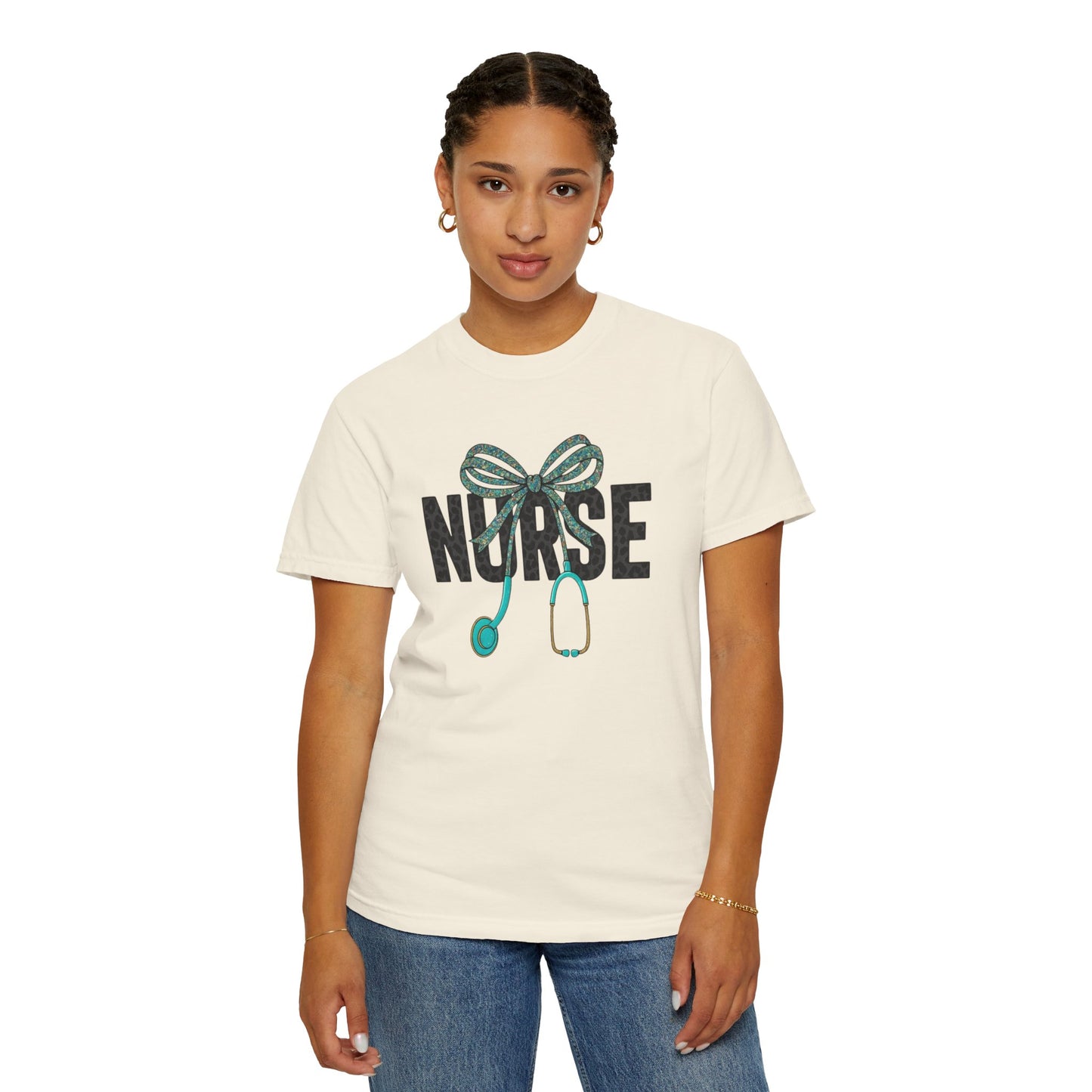 Nurse Stethoscope Bow T-Shirt