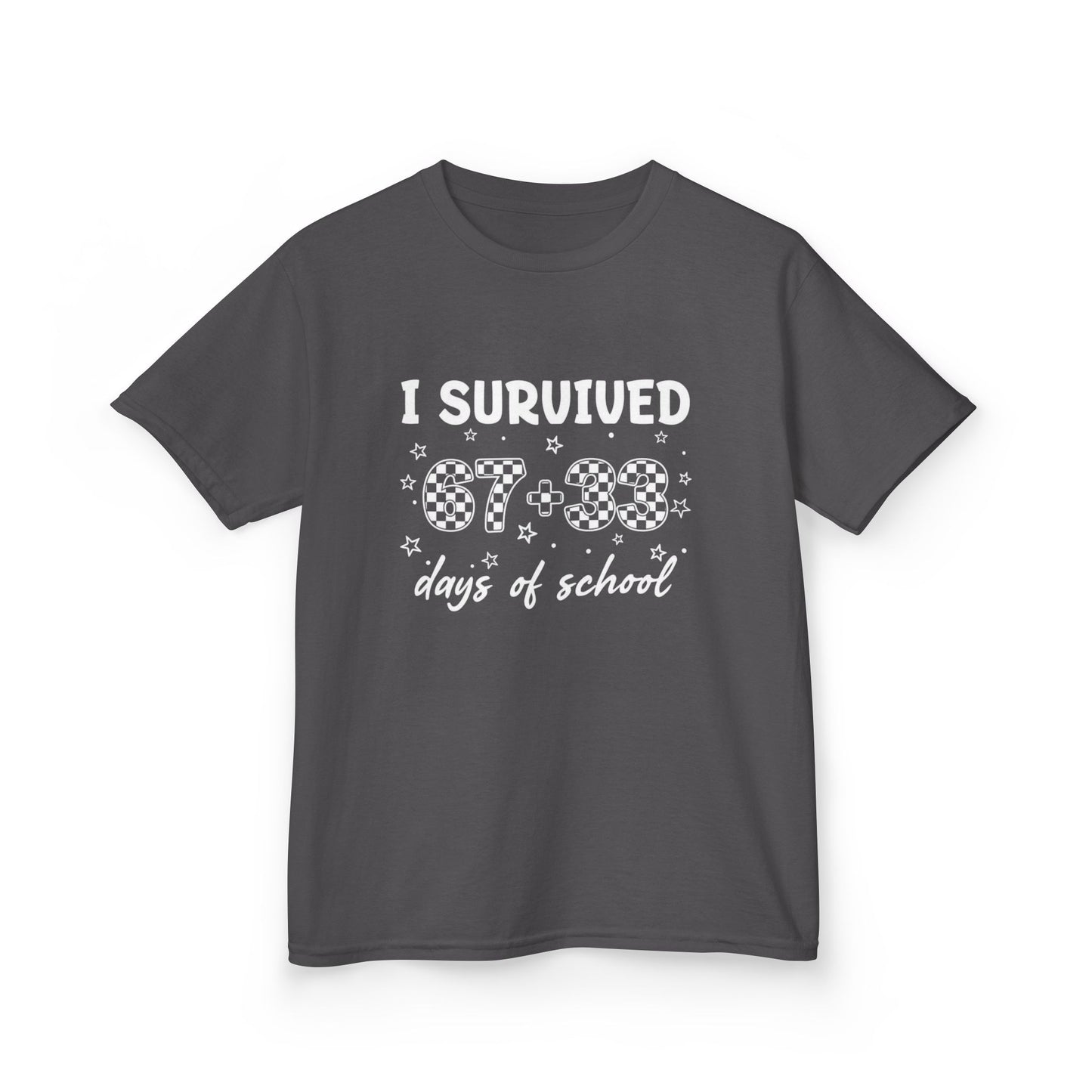 I Survived 100 Days of School T-Shirt | Kids 100th Day School Shirt
