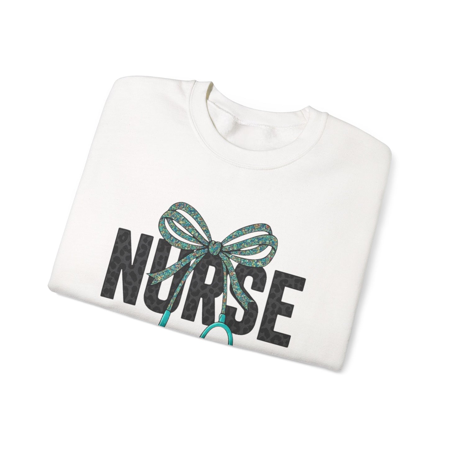 Nurse Stethoscope Bow Crewneck Sweatshirt – Cute Nurse Gift