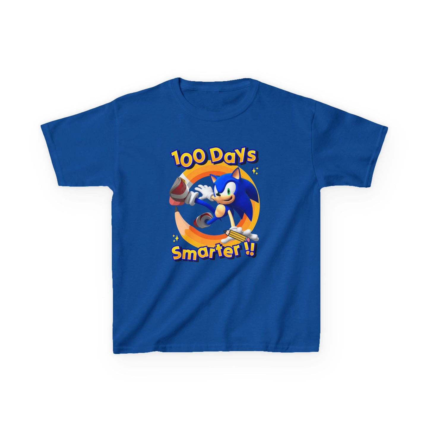 100 Days Smarter Sonic the Hedgehog Kids Tee | School Celebration Shirt