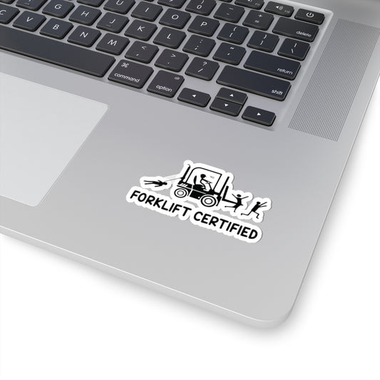 Forklift Certified Sticker | Kiss-Cut Vinyl Decal