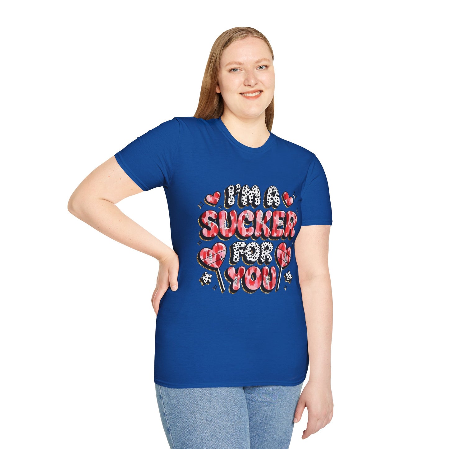 I’m a Sucker For You T-Shirt – Valentine Heart Lollipop Romantic Tee